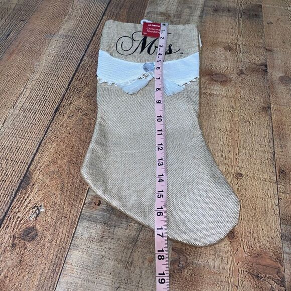 At home Mr. & Mrs. Christmas Stocking set - Picture 3 of 6